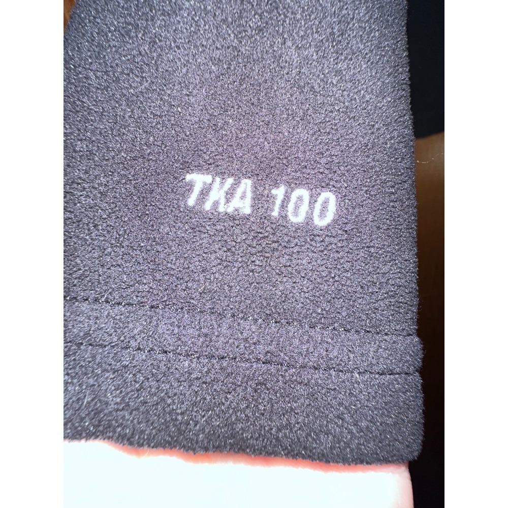 The North Face TKA 100 1/4 Zip Up Fleece Jacket Size Black Women M - Picture 5 of 9